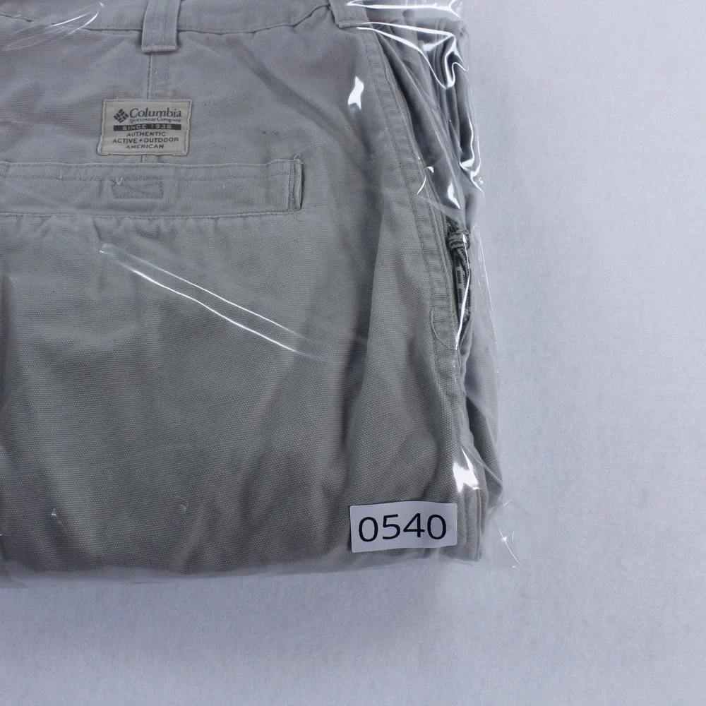 Columbia Men's Gray Granite Cloth Hiking Pants Size 36x30 Outdoor Utility